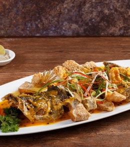 Cá chẽm sốt chanh dây